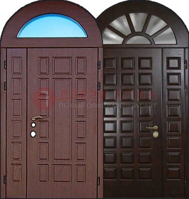 Стальная арочная дверь ДА-8 для административного здания в Самаре