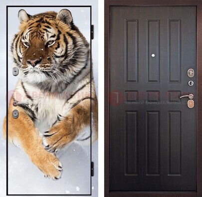 Металлическая дверь с фотопечатью тигра ДФ-1 в Самаре