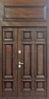 Классическая входная дверь с верхней фрамугой ДФГ-15 в Самаре