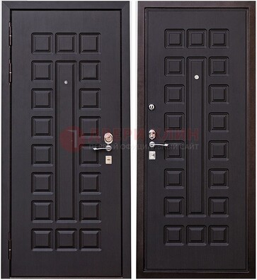 Крепкая металлическая дверь с МДФ ДМ-118 в Самаре