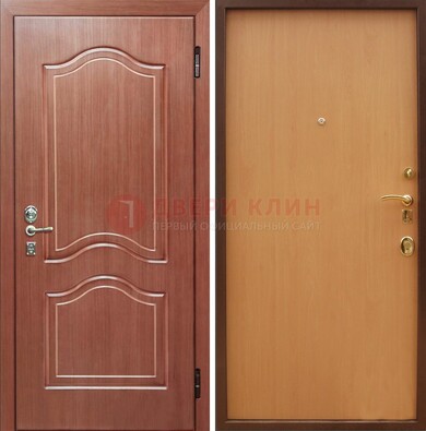 Входная дверь отделанная МДФ и ламинатом внутри ДМ-159 в Самаре