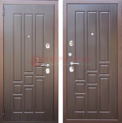 Теплая металлическая дверь с МДФ с двух сторон ДМ-80 в Самаре