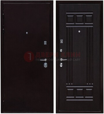 Темная стальная дверь с порошковым напылением ДП-140 в Самаре