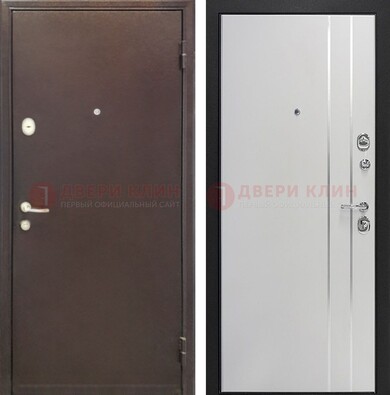 Входная дверь с порошковым покрытием с МДФ с молдингами ДП-232 в Самаре