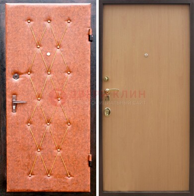 Светлая входная дверь с винилискожей ДВ-22 в Самаре