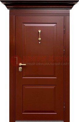 Красная железная дверь винорит для частного дома ДВТ-251 в Самаре