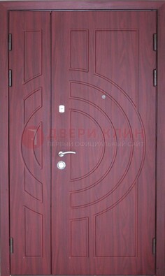 Красная железная дверь с виноритом ДВТ-3 в Самаре