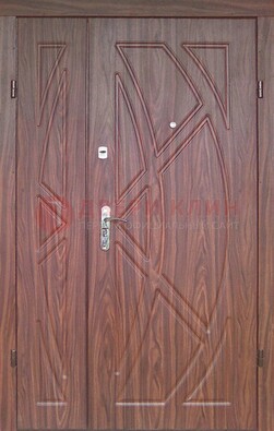 Железная тамбурная полуторная дверь с МДФ ПЛ-7 в Самаре